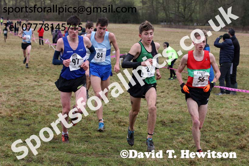 Mens under-17s, 2018 Northern Cross Country Champs., Harewood House, Leeds. Photo: David T. Hewitson/Sports for All Pics